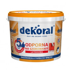 АКРИЛИТ W - снежнобелая стойкая краска для стен 1 л DEKORAL