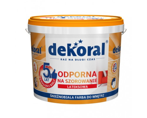 АКРИЛИТ W - снежнобелая стойкая краска для стен 1 л DEKORAL