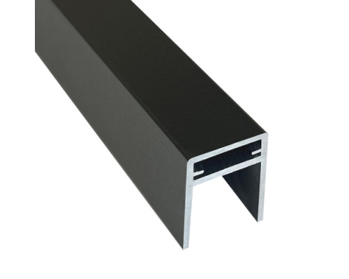Алюминиевый П-профиль EasyDecking 35 x 25 x 3000 мм. Черное дерево
