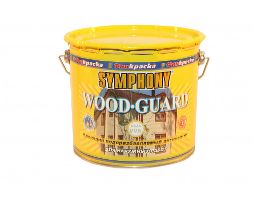 Антисептик акрилатный кроющий с добавлением льняного масла Symphony Wood Guard матовый VC 2,7 л.