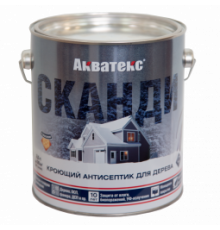 Антисептик для защиты древесины полуматовый кроющий Акватекс Сканди Альпийское утро 0,75л.  Рогнеда