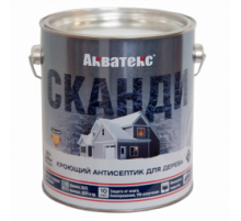 Антисептик для защиты древесины полуматовый кроющий Акватекс Сканди Северное Море 0,75 л. Рогнеда