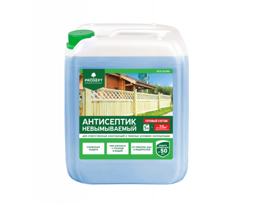 Антисептик защитный для древесины невымываемый Prosept Eco Ultra 10 л.