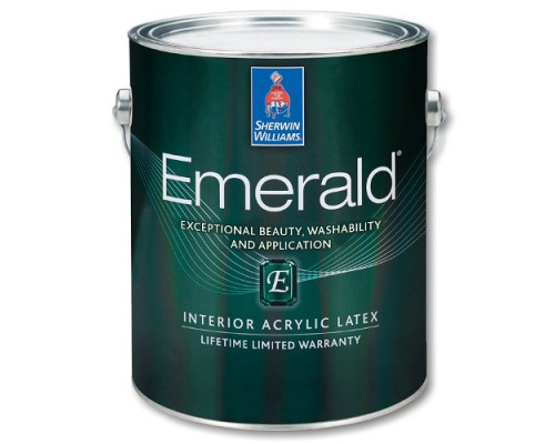 Антивандальная Краска Шервин Уильямс / Sherwin-Williams Emerald Interior Acrylic Latex Paint полуматовая 3,785л.