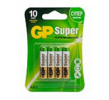Батарейка GP SUPER 24А/Тип ААА (4 шт. в блистере)