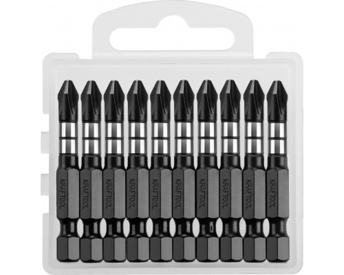 Биты ударные Kraftool Impact PH2 50 мм. (10 шт./упак.) 26191-2-50-S10
