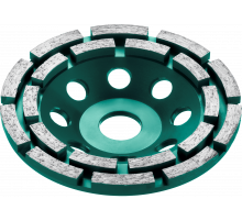 Чашка алмазная двухрядная Kraftool Double Industrial D=125 мм. 33369-125