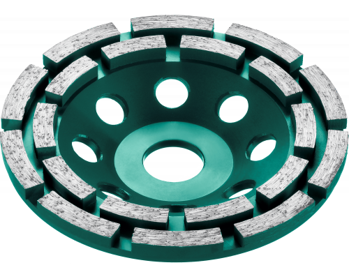 Чашка алмазная двухрядная Kraftool Double Industrial D=125 мм. 33369-125
