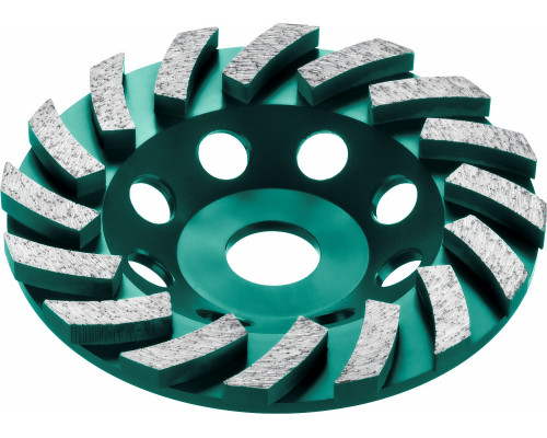 Чашка алмазная сегментная Kraftool Turbo Industrial D=125 мм. 33368-125