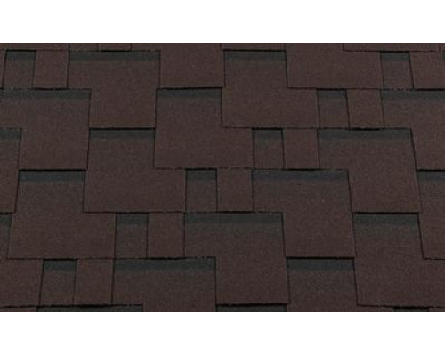 Черепиа гибкая Roofshield / Руфшилд Премиум-Модерн 3м2/упак. Каштан