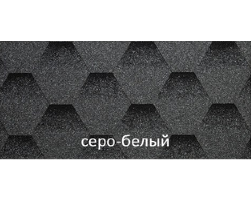 Черепица гибкая Kerabit K+ Серо-белый 3 м2/упак.