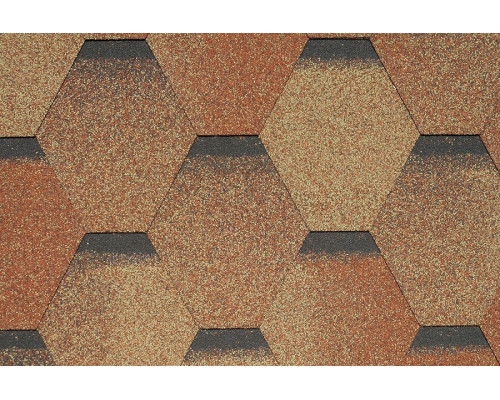 Черепица гибкая Kerabit Laplandia Hexa / Гекса Терракотовый 3 м2/упак