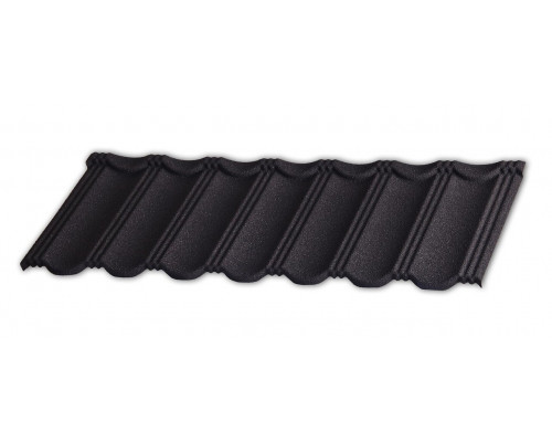 Черепица композитная Gerard Heritage Deep Black 1250 х 367 мм.