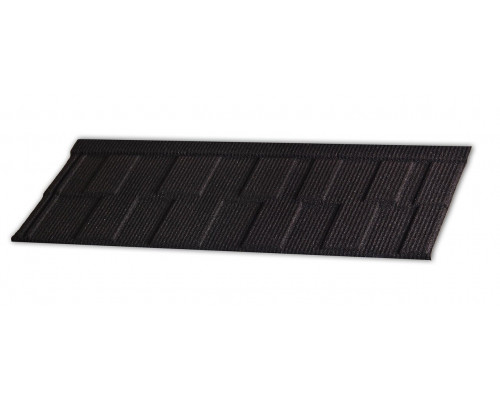 Черепица композитная Gerard Shingle Deep Black 1260 х 369 мм.