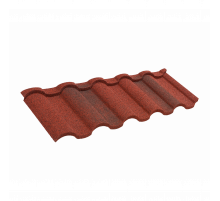 Черепица композитная Технониколь Luxard Roman Гранат 1330 x 430 мм. 0,57 м2.