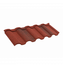 Черепица композитная Технониколь Luxard Roman Гранат 1330 x 430 мм. 0,57 м2.
