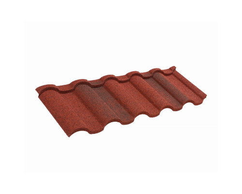 Черепица композитная Технониколь Luxard Roman Гранат 1330 x 430 мм. 0,57 м2.