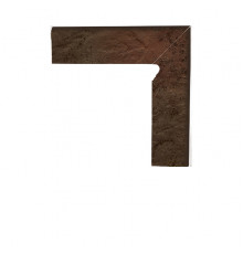 Цоколь структурный правый / левый Paradyz Semir Brown 300 x 81 x 11 мм.