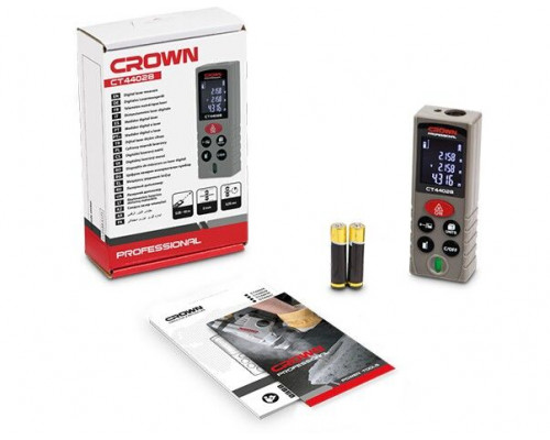 Дальномер лазерный, дальность 0.05-40 м. Crown CT44028