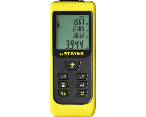 Дальномер STAYER "MASTER" MAX-Control лазерный, 2 точки отсчета, дальность 50м, точность 2мм