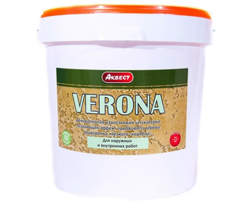 Декоративная штукатрука акриловая VERONA 25 кг. Аквест