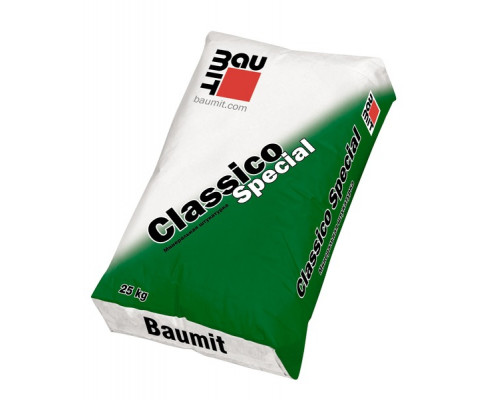 Декоративная штукатурка цементная Baumit Classico Special белая 1.0 мм. "шуба" 25 кг. 