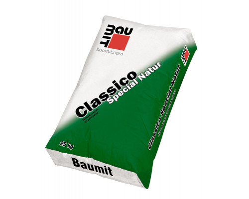 Декоративная штукатурка цементная Baumit Classico Special Natur серая 2.0 мм. "короед" 25 кг. 