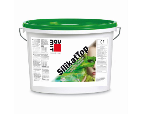 Декоративная штукатурка силикатная Baumit SilikatTop 1.5 "шуба" 25 кг. 3 группа