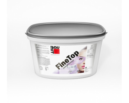 Декоративная штукатурка силиконовая мелкозернистая Baumit FineTop 1.0 "шуба" 25 кг. 