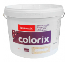 Декоративное покрытие мозаичное акриловое с добавлением цветных чипсов Bayramix Colorix 4,5 кг.