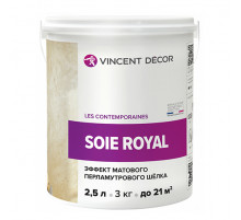 Декоративное покрытие с эффектом матового шелка VINCENT DECOR SOIE ROYAL  (4,5л)