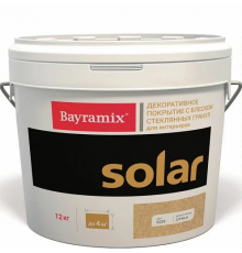 Декоративное покрытие с использованием стекляннхых гранул Bayramix Solar 12 кг.