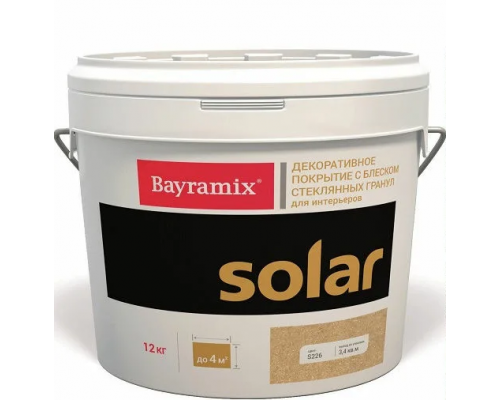 Декоративное покрытие с использованием стекляннхых гранул Bayramix Solar 12 кг.