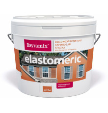 Декоративное покрытие высокоэластичное противогрибковое Bayramix Elastomeric полуматовый 9 л.