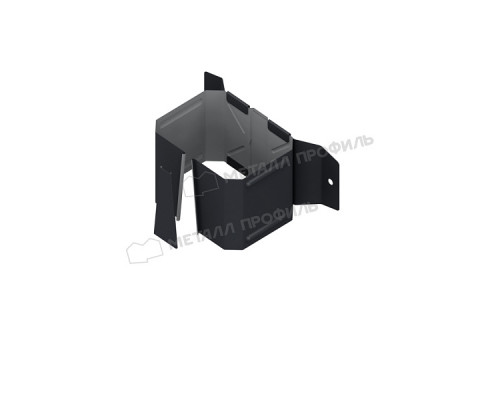 Держатель трубы на дерево Металл Профиль Foramina Freeze QUADRO 120/76 RAL 7024 Серый графит