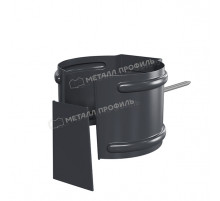 Держатель трубы на кирпич Металл Профиль Foramina PUR D100 RAL 7024 Серый графит