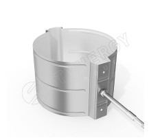 Держатель трубы Stynergy D185/150 мм. (саморез 10х160мм) RAL 7004 Сигнальный серый