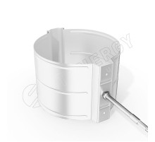 Держатель трубы Stynergy D185/150 мм. (саморез 10х160мм) RAL 9003 Cигнальный белый