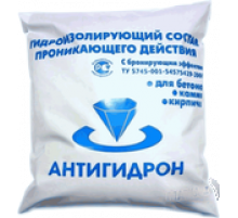Добавка для получения особопрочных водонепроницаемых и морозостойких бетонов Антигидрон марки 5 «Порошковый гиперконцентрат» 25 кг.