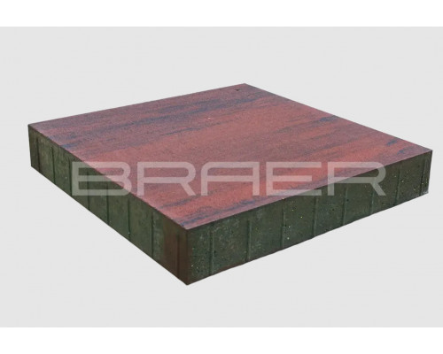 Дорожная плита BRAER Голливуд Color Mix Закат 1000 x 1000 х 160 мм.