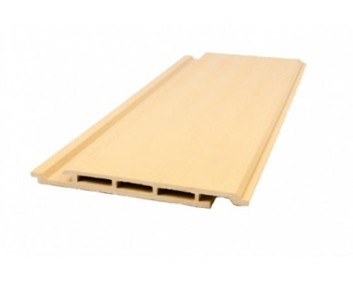 Доска фасадная из ДПК Ecodecking Классик Тиснение 160 х 17 х 3000 мм. Песочный
