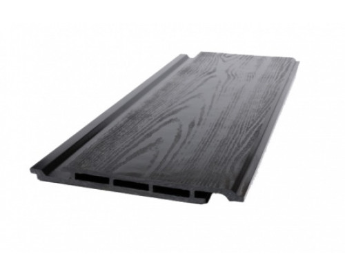 Доска фасадная из ДПК Ecodecking Титан Тиснение 160 х 17 х 3000 мм. Антрацит