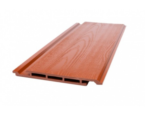 Доска фасадная из ДПК Ecodecking Титан Тиснение 160 х 17 х 3000 мм. Терракот