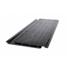 Доска фасадная из ДПК Ecodecking Титан Тиснение 160 х 17 х 4000 мм. Антрацит