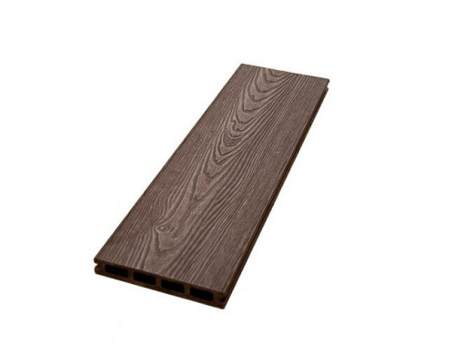 Доска террасная из ДПК 3D тиснение/вельвет Ecodecking Комфорт 143 х 23 х 4000 мм. Шоколад