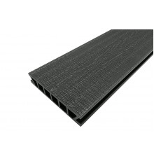 Доска террасная из ДПК Deckron Woodlike 3D тиснение под дерево 153 х 28 х 4000 мм. Антрацит