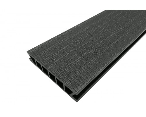 Доска террасная из ДПК Deckron Woodlike 3D тиснение под дерево 153 х 28 х 4000 мм. Антрацит