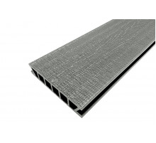 Доска террасная из ДПК Deckron Woodlike 3D тиснение под дерево 153 х 28 х 4000 мм. Серый