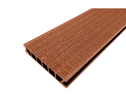 Доска террасная из ДПК Deckron Woodlike 3D тиснение под дерево 153 х 28 х 6000 мм. Терракот
