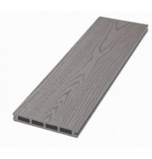 Доска террасная из ДПК тиснение/вельвет Ecodecking Техно 145 х 20 х 3000 мм. Серый